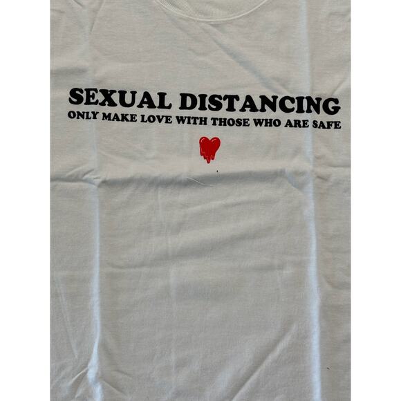 Emotionally Unavailable*Sexual Distancing Shirt*RARE SOLD OUT Collab*NEW in bag - Picture 5 of 9